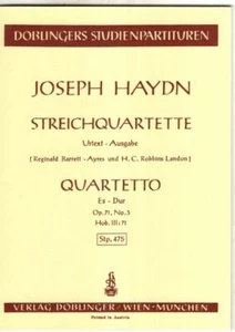 Streichquartett Urtext Es-Dur Op.71 No.3 : Joseph Haydn - Imagen 1 de 1