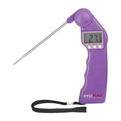 Meat Probe Digital Thermometer Purple Food Allergy Easytemp Catering Folding - Image 1 of 4