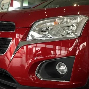 For Chevrolet Holden Trax 2014 2015 2016 Chrome Front Headlights Eyebrow Cover - Picture 1 of 7