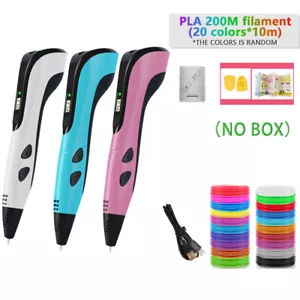 Set penna per stampa 3D per bambini penna stampante 3D con filamento 200M PLA/ABS regalo bambini - Foto 1 di 27
