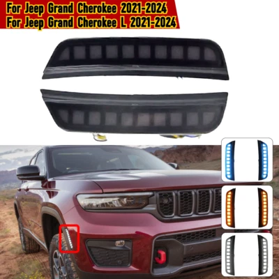LED Side Marker Light Turn Signal Lamp Blinker For Jeep Grand Cherokee 2021-2024 - Image 1 of 4