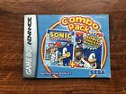 Pack combo Sonic Pinball Party Nintendo Gameboy Advance manuel d'instructions uniquement