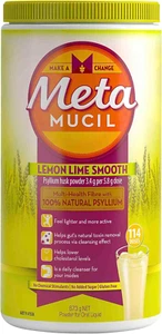 Metamucil Daily Fibre Supplement Lemon Lime Smooth 114 Doses Digestive Health - Picture 1 of 11