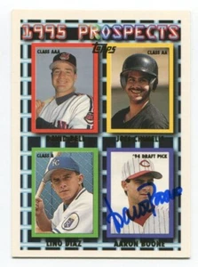1995 Topps Aaron Boone Signed Card Baseball Autograph AUTO #581 - Imagen 1 de 2