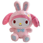 Sanrio My Melody Kuromi Hello Kitty Plush Easter Bunny Doll Fluffy Stuffed Toy