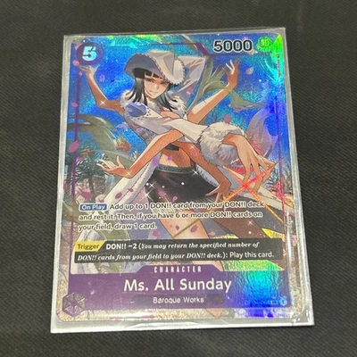 Ms. All Sunday (Alternate Art) OP04-064 SR (ENGLISH) OPCG Kingdoms of Intrigue - Image 1 of 2