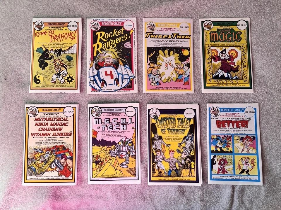 Lote de 8 libros de expansión de campaña TWERPS RPG - Juegos de renos - Game Science Foto 1 de 4