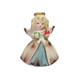 Vintage Inarco September Birthday Angel with Book & Apple. Japan. Original Tag. - Picture 1 of 11