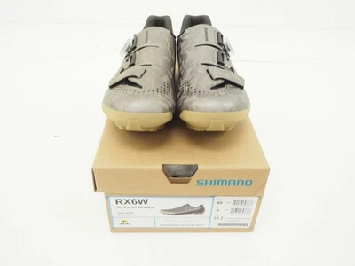 全新! 禧玛诺 RX6W 女式砾石骑行鞋 EU 40 / US 8 Sand Beige SH-RX600w — 第 1/4 张图片