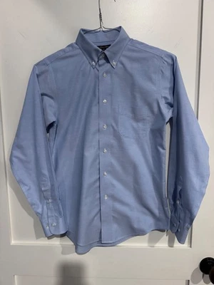 Brooks Brothers Boys Size 16 Non-Iron Supima Cotton Polo Button Down Dress Shirt - Image 1 of 3