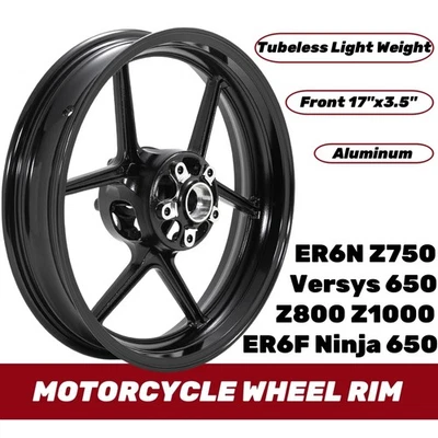 17"x3.5" Front Wheel Rim for Kawasaki ER-6N 09 10-16 Ninja 1000 2011-2023 ZX10R - Изображение 1 из 4