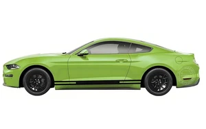 2 PIEZAS Pegatina a rayas de puerta lateral de auto para gráficos Ford Mustang calcomanías de vinilo de carreras - Imagen 1 de 9