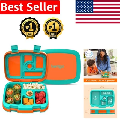 Microwave & Dishwasher Safe Kids Bento Lunch Box - Perfect for School Lunches - Image 1 of 4