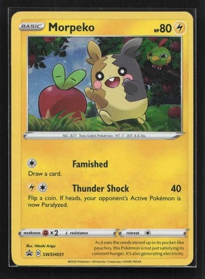 Morpeko Promo SWSH: Sword & Shield Promo Cards SWSH031 NM - Image 1 of 2