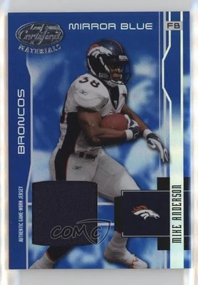 2003 Leaf Certified Materials Mirror Blue Materials /50 Mike Anderson #39 - Image 1 of 2