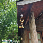 1pc Double Metal Bell Pendant Wind Chime for Home Patio Wall Hanging - NEW