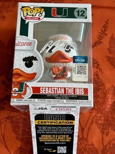 RUEBEN BAIN JR MIAMI HURACANES ESTRELLA DE RARO FIRMADO SEBASTIAN FUNKO POP CERTIFICADO DE AUTENTICIDAD JSA - Imagen 1 de 8