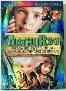 Arthur 2 & 3: The New Minimoys Adventures DVD 2 Disc w/ RARE Slipcover OOP *RG3 - Imagen 1 de 4
