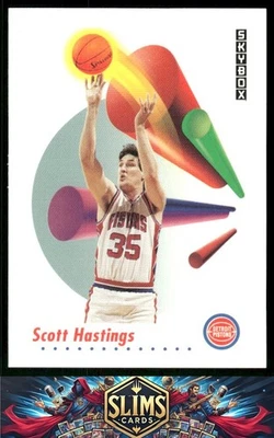 1991-92 SkyBox Detroit Pistons Scott Hastings #83 - Image 1 of 2