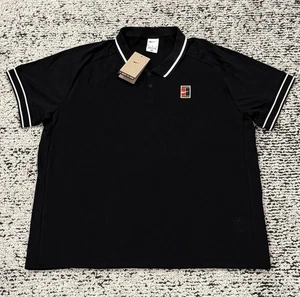 Camisa Polo Nike Court Heritage Tenis Malla Negra FQ2101-010 Para Hombre Talla XL NUEVA CON ETIQUETAS - Imagen 1 de 9