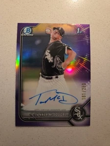 Tanner McDougal 2022 Bowman Chrome Prospect Autograph AU Refractor /250 #CPA-TM - Picture 1 of 4