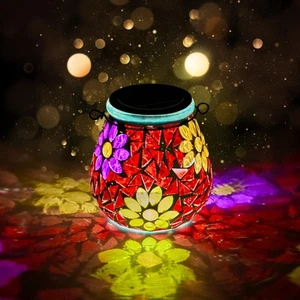 Nuovo Modello Mosaico Luci Solari a Sospensione - Lanterne Solari da Esterno, Appeso Lan... - Foto 1 di 9