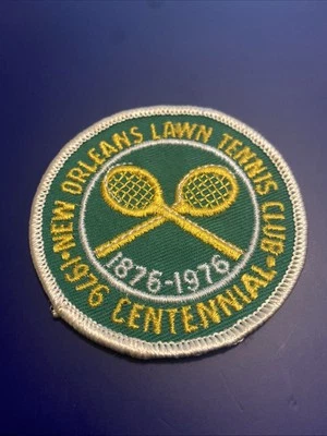 Parche de coser centenario del club de tenis New Orleans Lawn 1976 de colección Foto 1 de 2