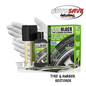 E-Tech - Pro Black Tyre & Rubber Restorer Kit Deep Black, Satin Finish - Picture 1 of 4