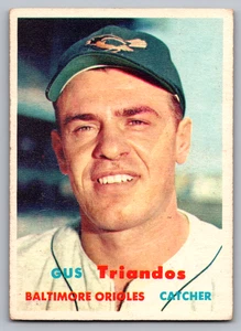 1957 TOPPS #156 GUS TRIANDOS ORIOLES - Picture 1 of 3