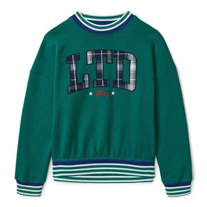 Limited Too Girls Crewneck Sweatshirt Size L 12/14Oasis Blue - Picture 1 of 5