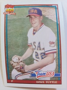 1991 Topps Traded Baseball #122 T David Tuttle