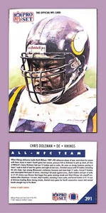 ⚓️🏈1991 Pro Set Chris Doleman Minnesota Vikings #391 - Picture 1 of 1