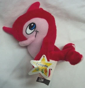McDonald's Neopets MINI RED & PINK FLOTSAM 3" Plush STUFFED ANIMAL Toy 2005 - Picture 1 of 6