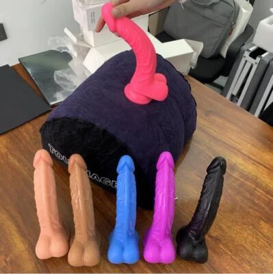 Sex Pillow with Dildo Suction-Cup Realistic Penis Dong G-spot Sex Toys for Women - Image 1 of 4