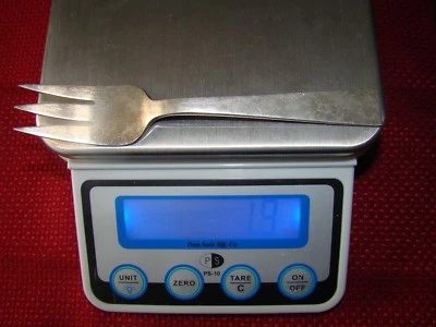 PLATA ESTERLINA ALLAN ADLER TENEDOR PARA ENSALADA STARLIT SIN MONOGRAMA Foto 1 de 2