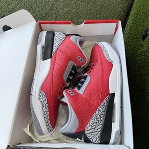 CK5692-600 Nike Air Jordan 3 Retro SE Unite Fire Red Cement Grey Black White - Picture 1 of 13