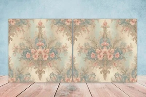Azulejos de pared de cerámica victoriana - Juego de 2 azulejos de cerámica para salpicadero de cocina para baño - Imagen 1 de 3