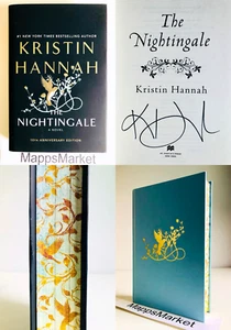 SIGNED The Nightingale: DELUXE EDITION by Kristin Hannah (2025, HC) Stenciled - Picture 1 of 24
