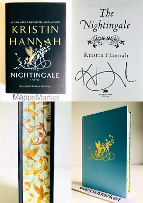 SIGNED The Nightingale: DELUXE EDITION by Kristin Hannah (2025, HC) Stenciled - Image 1 of 4