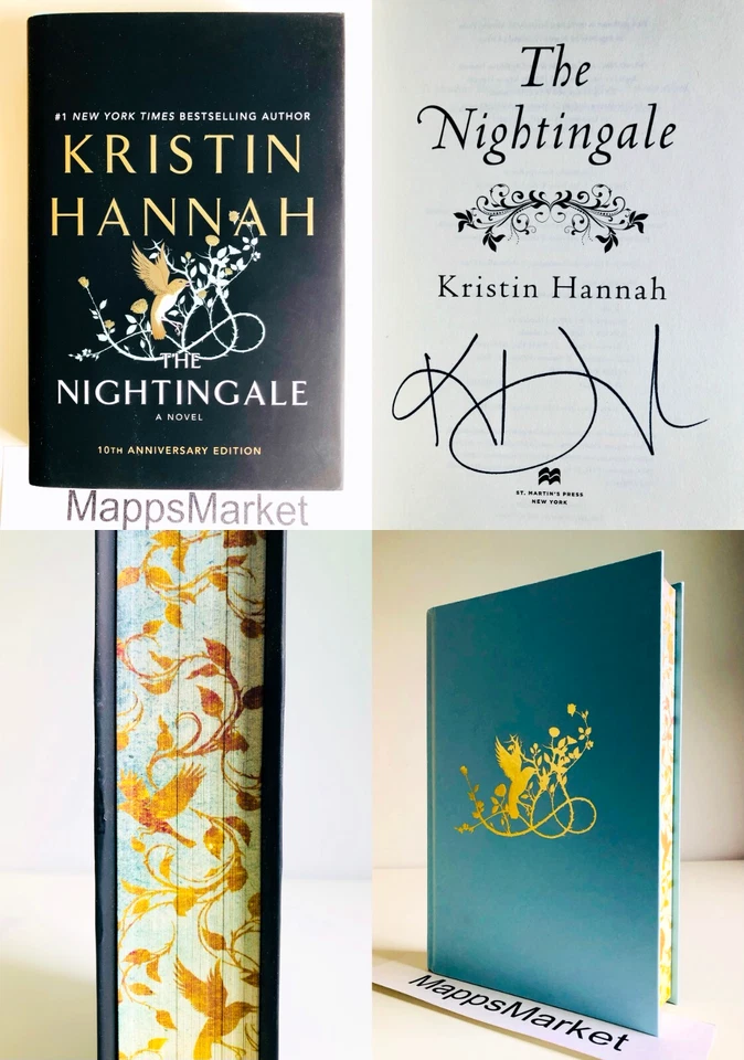 SIGNED The Nightingale: DELUXE EDITION by Kristin Hannah (2025, HC) Stenciled - Image 1 of 4
