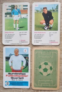 TSV 1860 MÜNCHEN QUARTETTKARTEN 1968 Radenkovic & Perusic Schmid I 1968 EINZELN - Bild 1 von 1