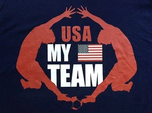 USA MY TEAM 2010 FIFA WM SA offizielles FUSSBALL-T-SHIRT Med GOLD CUP Dempsey - Bild 1 von 8
