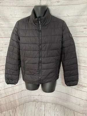 Guess Men’s Jacket Zipper Front Long Sleeve Black Size S Small - Image 1 of 4