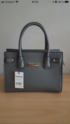 sac a main gris Torrente Neuf  - Photo 1/3