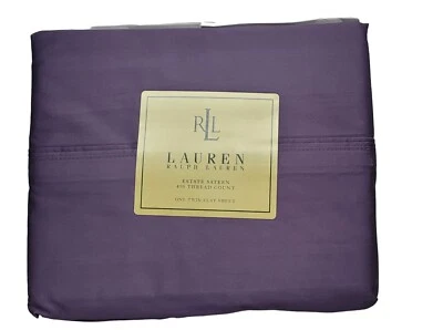 Sábana bajera doble Lauren Ralph Lauren Estate Sateen 450 TC 100 % algodón púrpura Foto 1 de 4