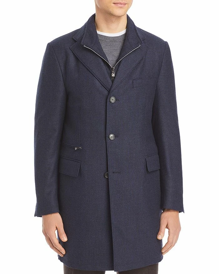 Abrigo Corneliani ID pata de gallo con babero con cremallera 52R 54R $1495 Foto 1 de 1