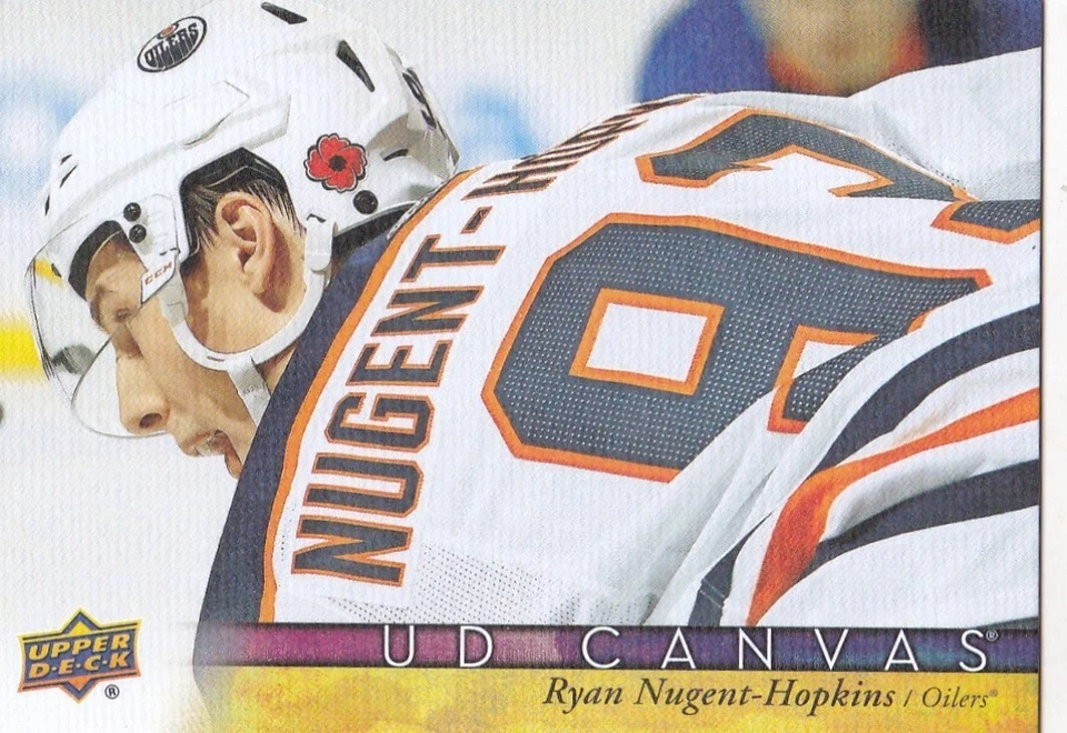 RYAN NUGENT-HOPKINS 2017-18 17-18 UPPER DECK 2 CANVAS PARALLEL #C153 OILERS - Image 1 of 1