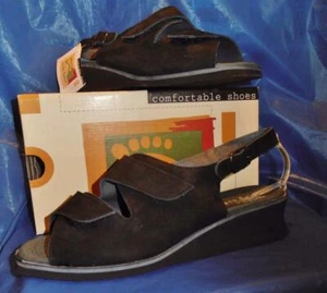 Spring Step Women Sandal---"MARA" Black comfort sandal adjustable strap size 11 - Picture 1 of 2