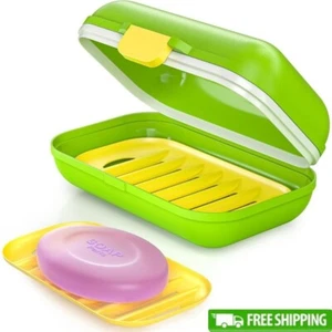 Leakproof Travel Soap Case Container with Silicone - Picture 1 of 9