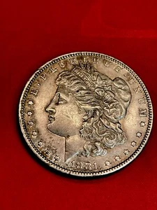 1881-O Morgan Silver Dollar Choice AU Condition ~ RPM w/rim dings - Picture 1 of 6